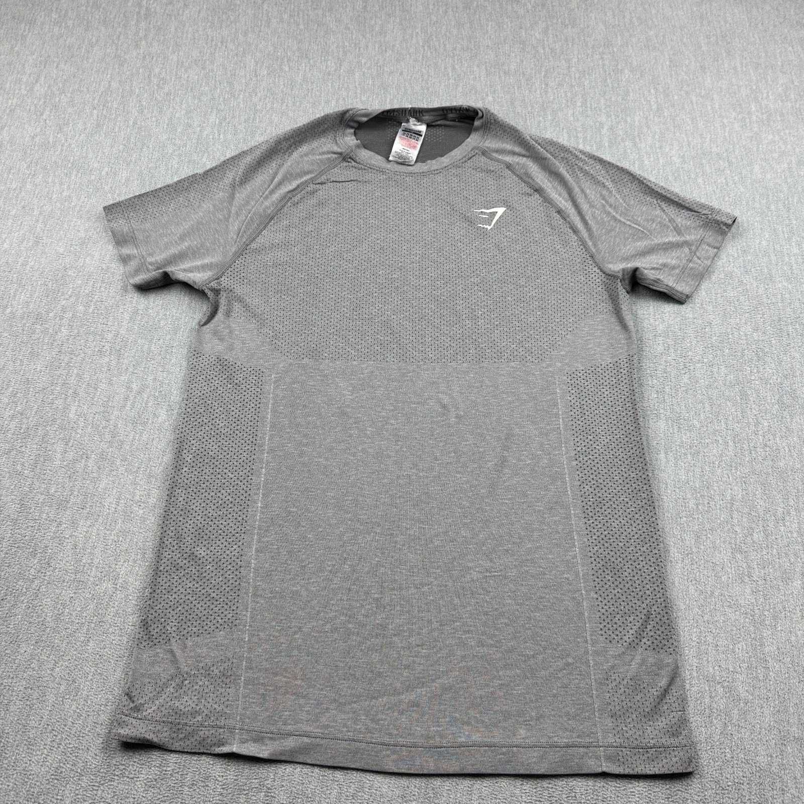 Gymshark Shirt Womens Medium Gray Vital Seamless 2.0 Regular Fit Workout Gym